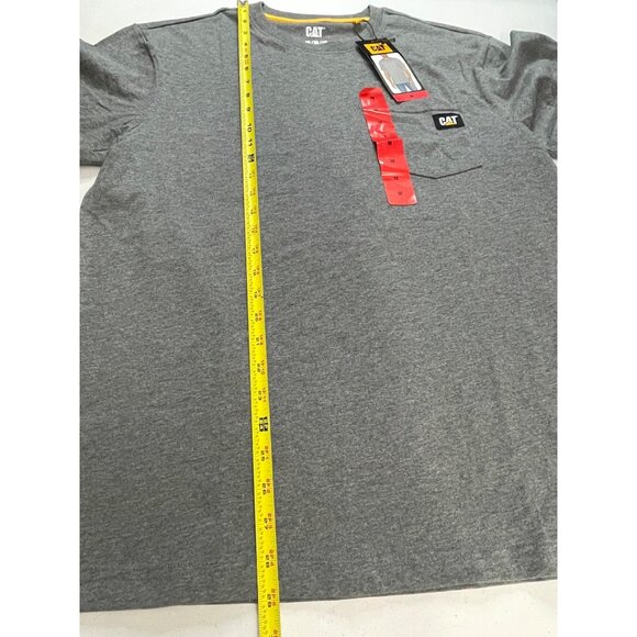 Caterpillar NWT Mens Gray Short Sleeve Crew Neck Pocket T-Shirt, Medium, New - Picture 11 of 13